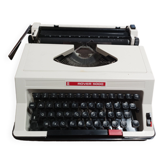 Vintage Rover 5000 White Typewriter