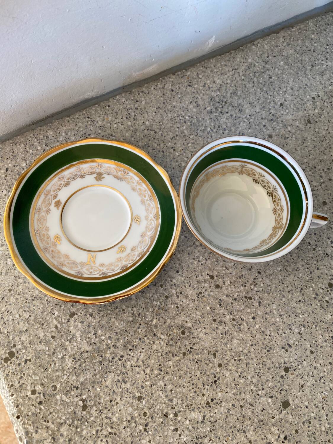 Tasse et sous tasse Napoléon