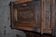 Table de chevet antique en marbre marron avec tiroir et porte, Allemagne 1890s