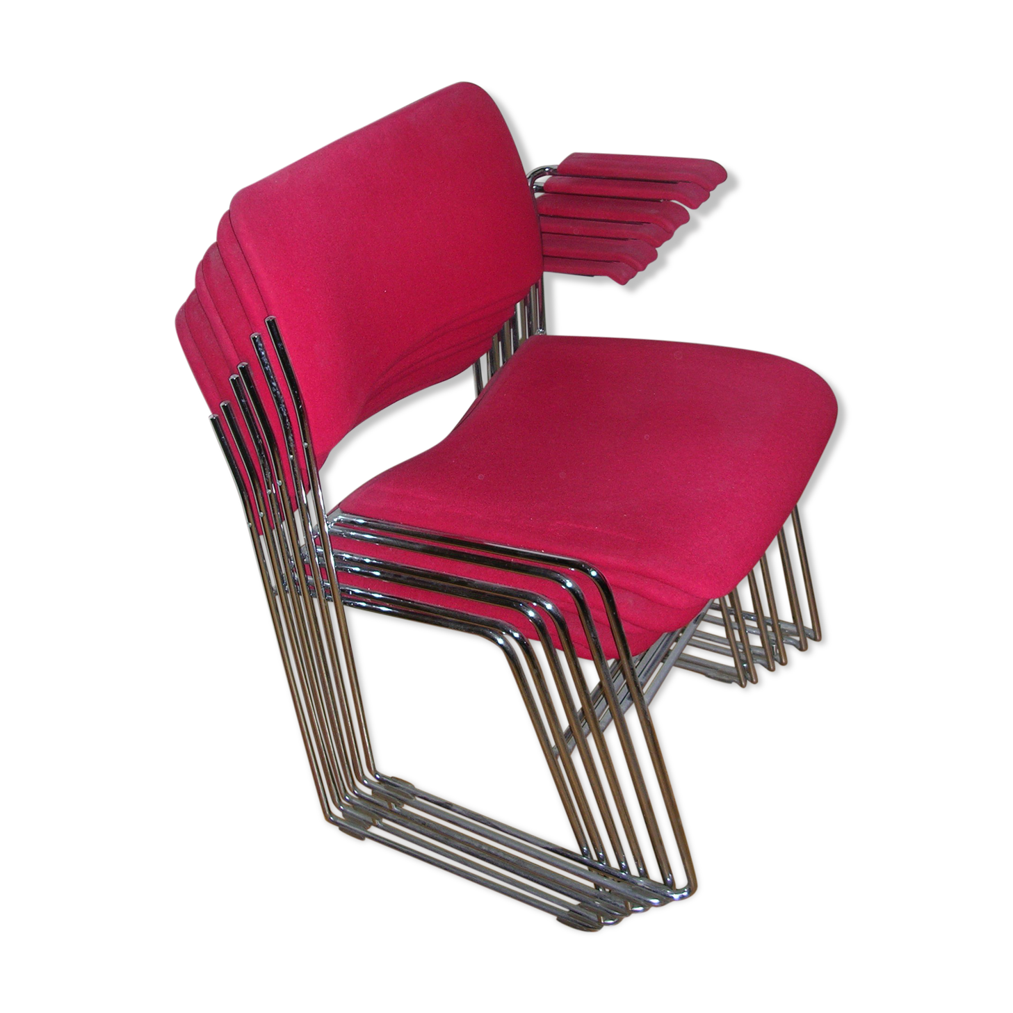 6 chairs "40/4 chair" of David Rowland design