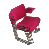 6 chairs "40/4 chair" of David Rowland design