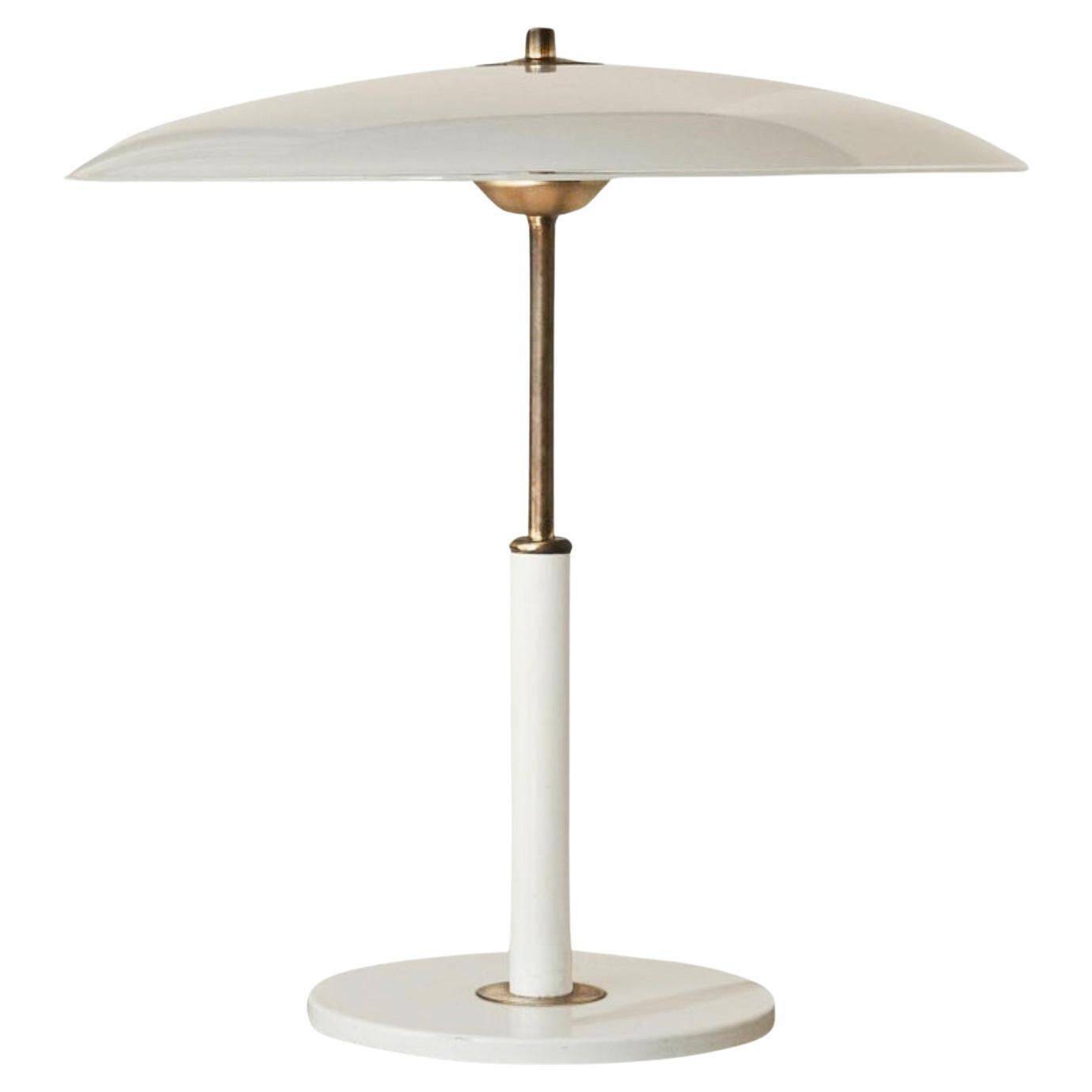 Solist table lamp in metal, brass and opal glass IKEA, 1990