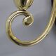 Art Nouveau brass wall sconces Hoffmann style, 1920s