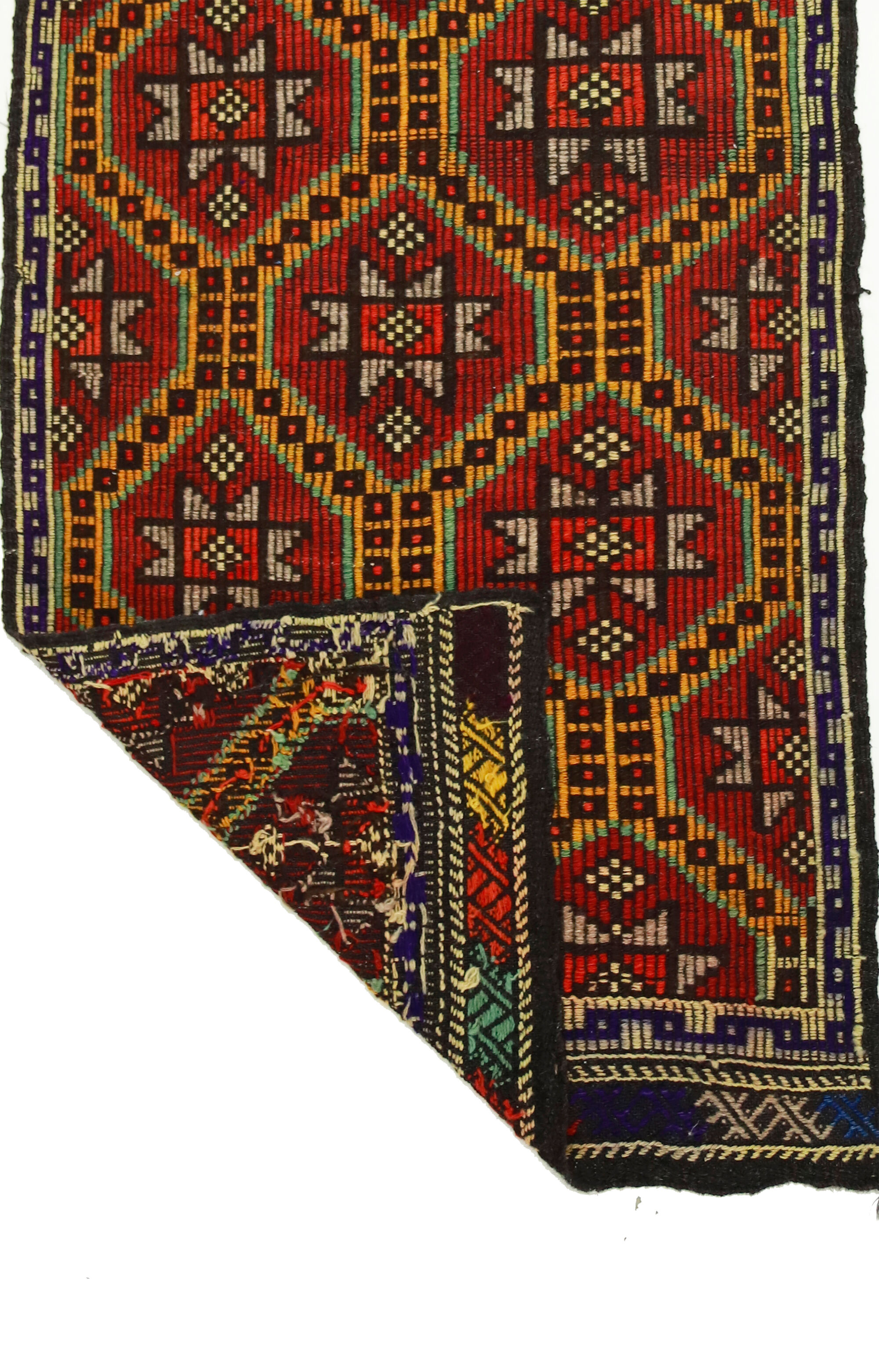 Anatolian handmade kilim rug 236 cm x 84 cm