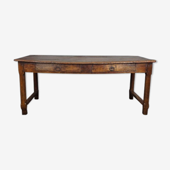 Table à manger française antique, fin 18ème siècle