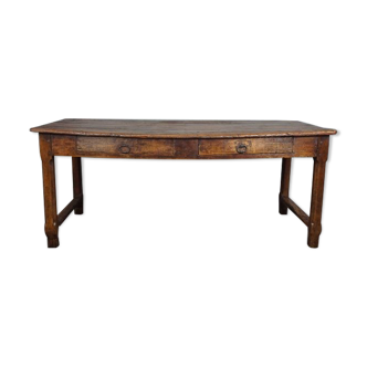 Table à manger française antique, fin 18ème siècle