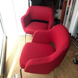 Pair of renovated "Conference" armchairs