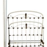 Antique wrought iron bed from the 1900s