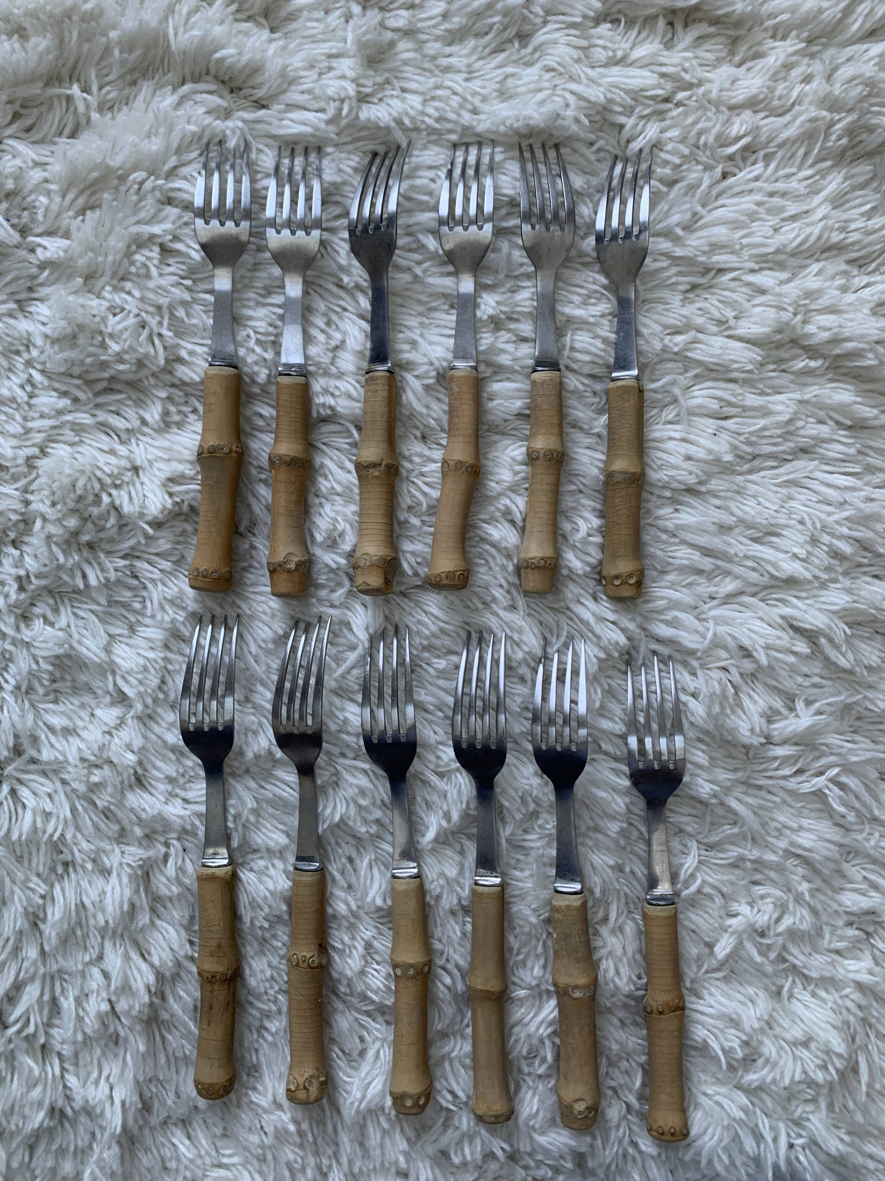 Bamboo cutlery set
