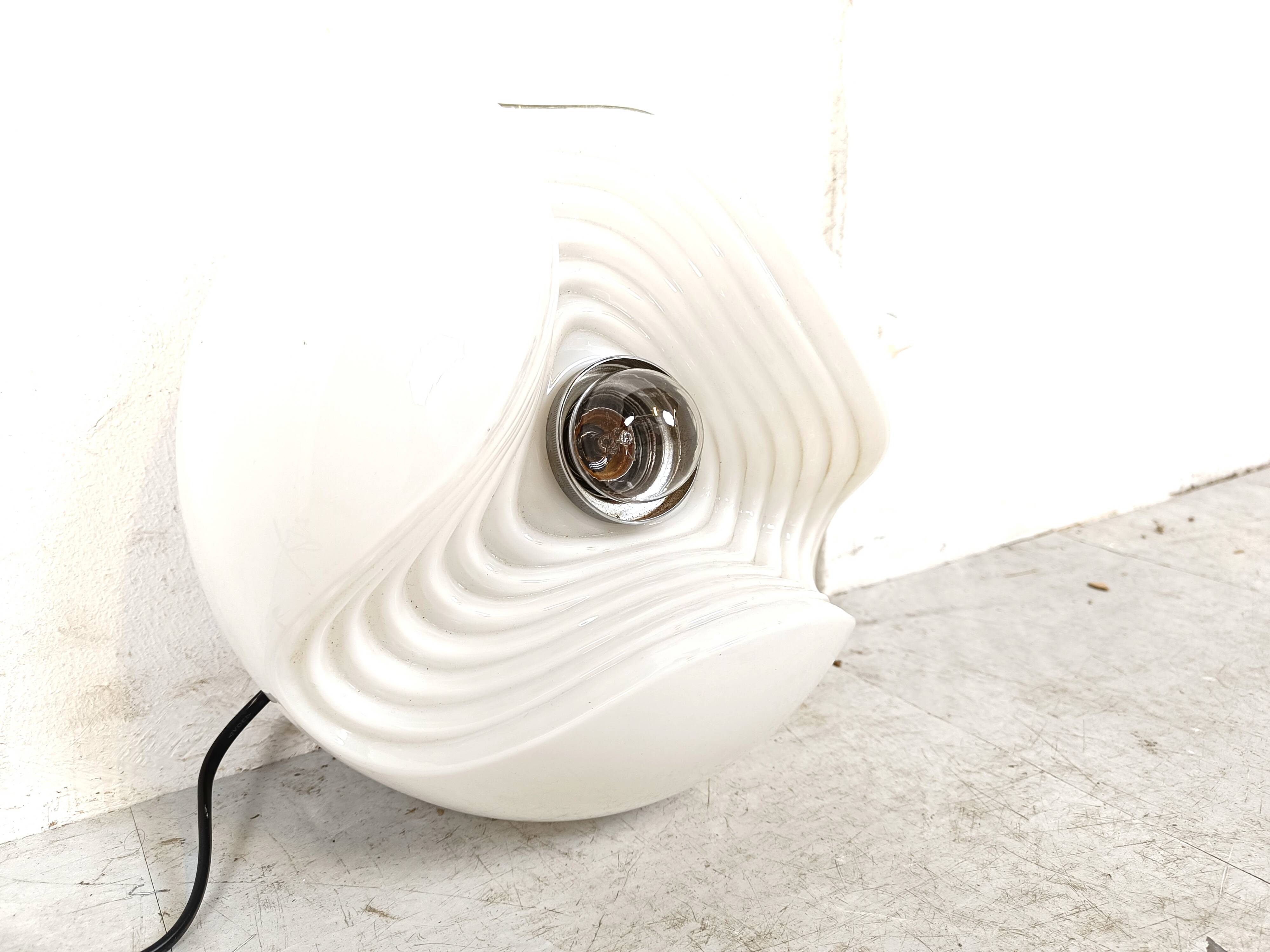 Glass wall light by Peil and Putzler, 1980s