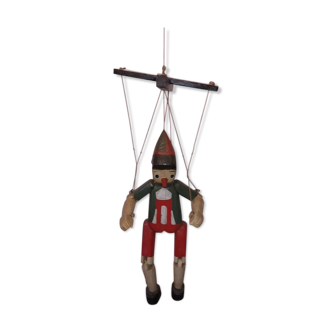 Pantin Pinocchio bois tendre 1970