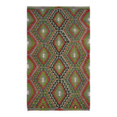 Turkish Handmade Vintage Anatolian Kilim 176 cm x 280 cm