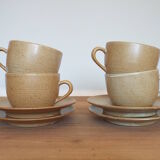 4 tasses en grès CNP village