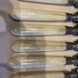 Series of 6 horn handle knives