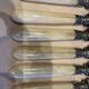 Series of 6 horn handle knives