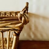Large vintage wicker basket