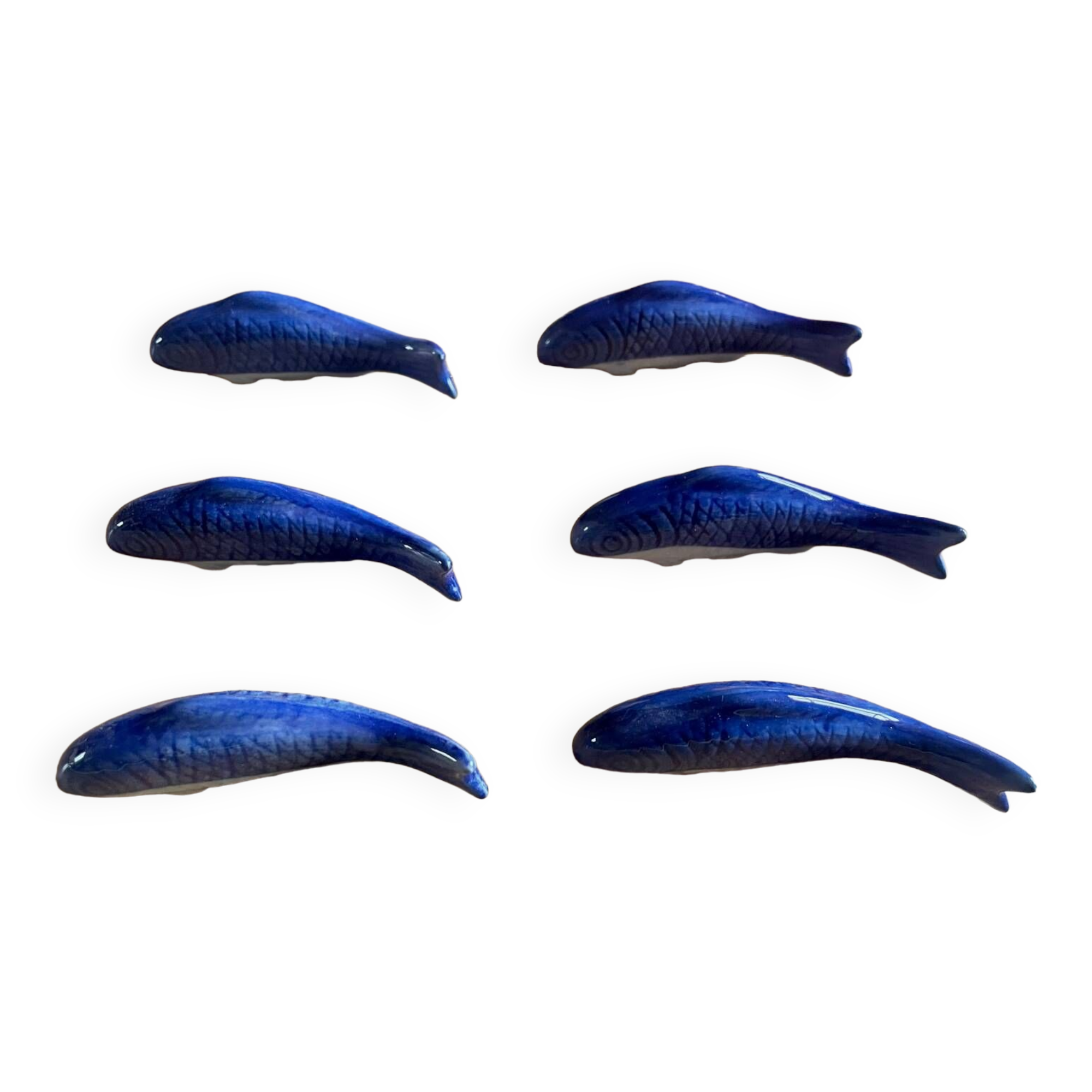 Lot De 3 Repose-baguettes En Céramique Poisson - Décoratifs Et Pratiques Pour Table à Manger - 12