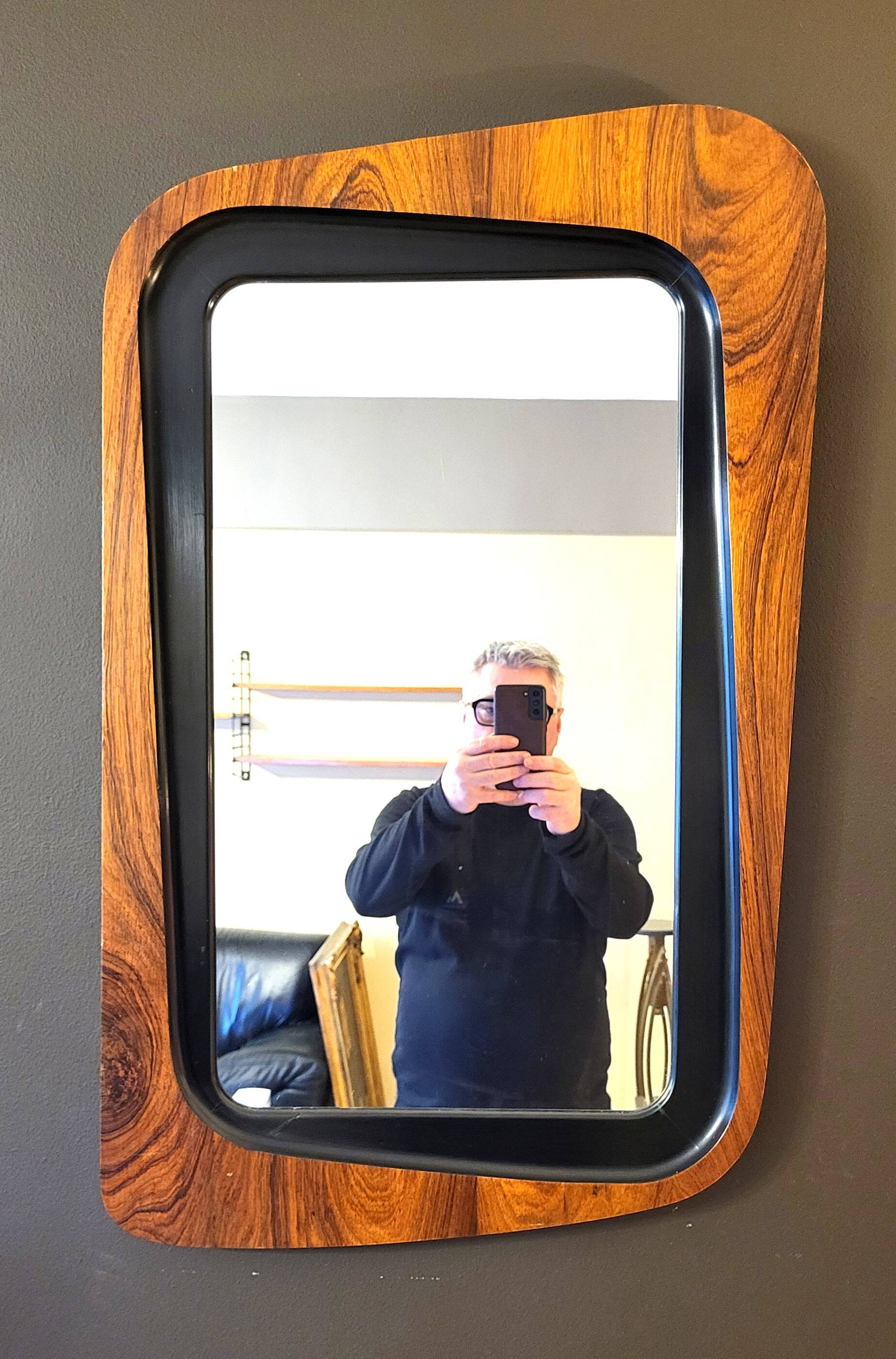 Rosewood Mirror Glas & Trä Sweden 50"