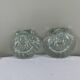 Pair of scallop shell candlesticks