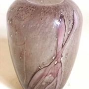 Vase signed La Rochère crystal Height 25.8 cm