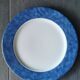 Service plate with blue marbled decoration – 27 cm