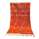Tapis bérbere orange artisanal 200cmx300cm