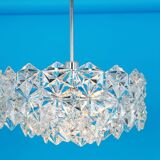 Kinkeldey suspension in chrome and crystal glass, Germany, 1970s.