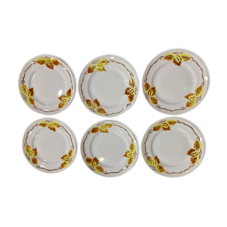 Set of 6 plates Moulin Des Loups