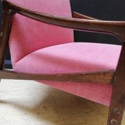 Pair of armchairs pink, czech