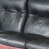 Vintage Scandinavian leather sofa
