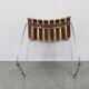 Ensemble de six chaises de salle à manger scandinaves en teck des années 1980