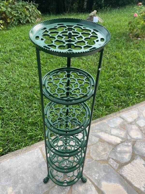 Support 6 étagères à Casseroles et Poêles, paniers de légumes, Vintage – Fo