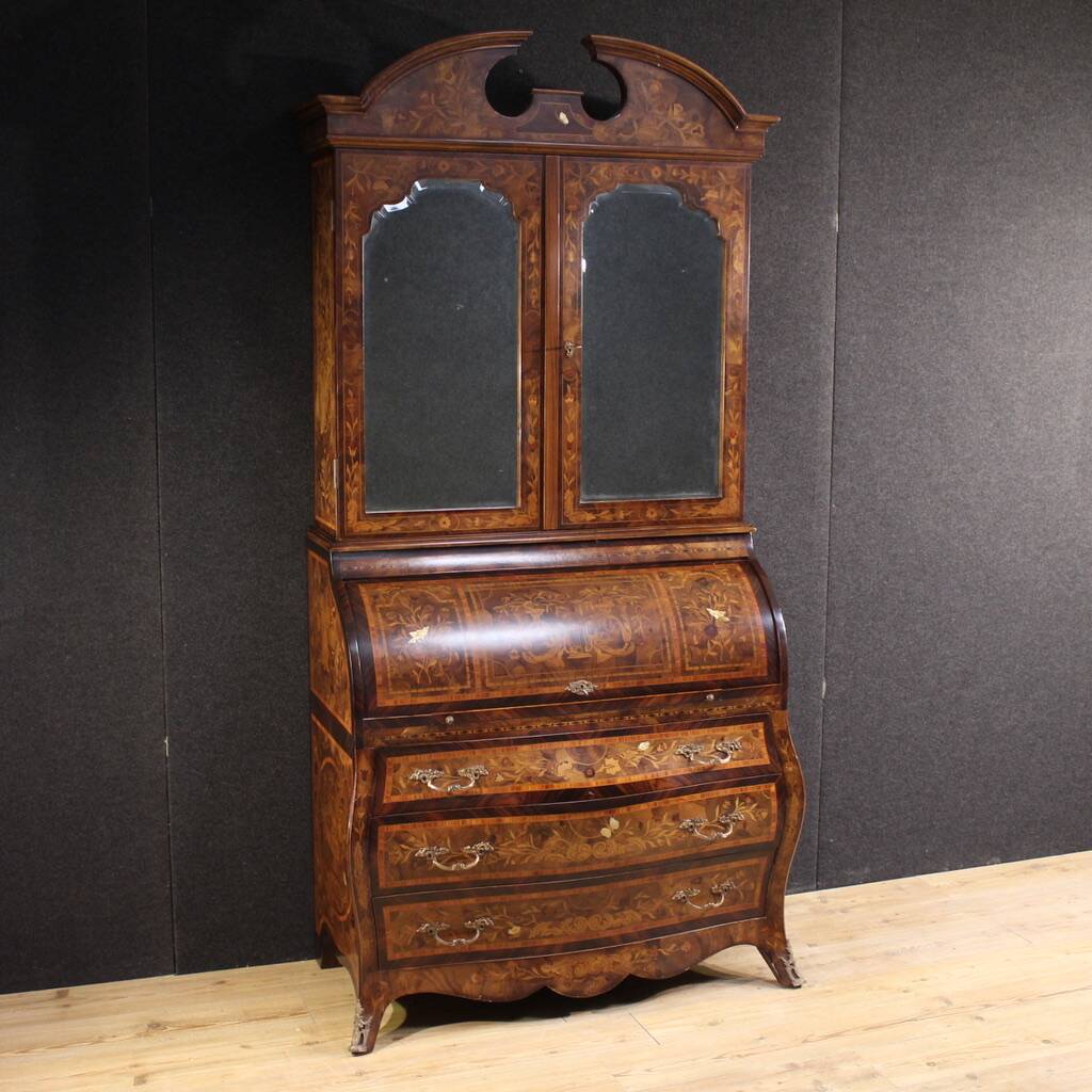 20th century Dutch inlaid trumeau