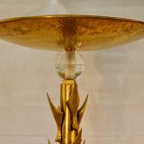 Lampadaire en laiton et verre Murano, XXe siècle
