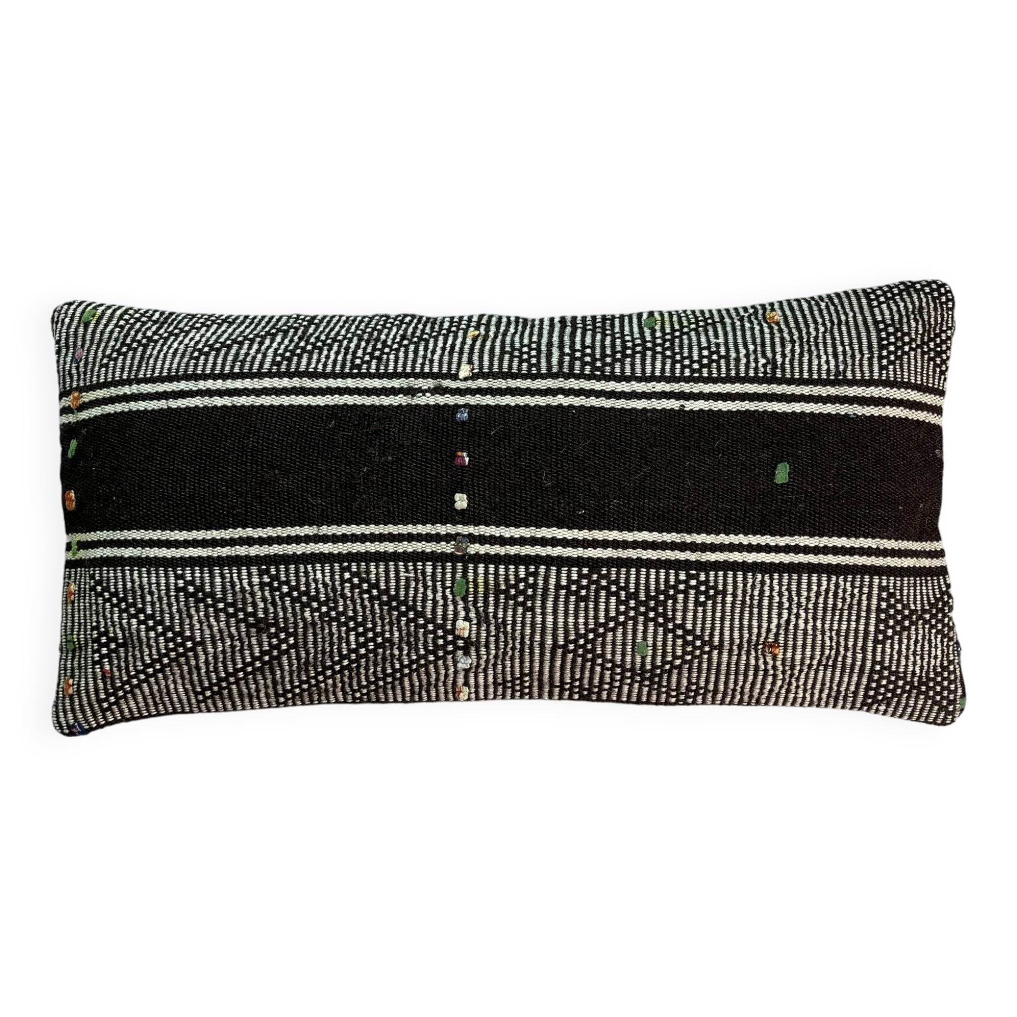 Vintage turkish kilim cushion cover , 30 x 60 cm