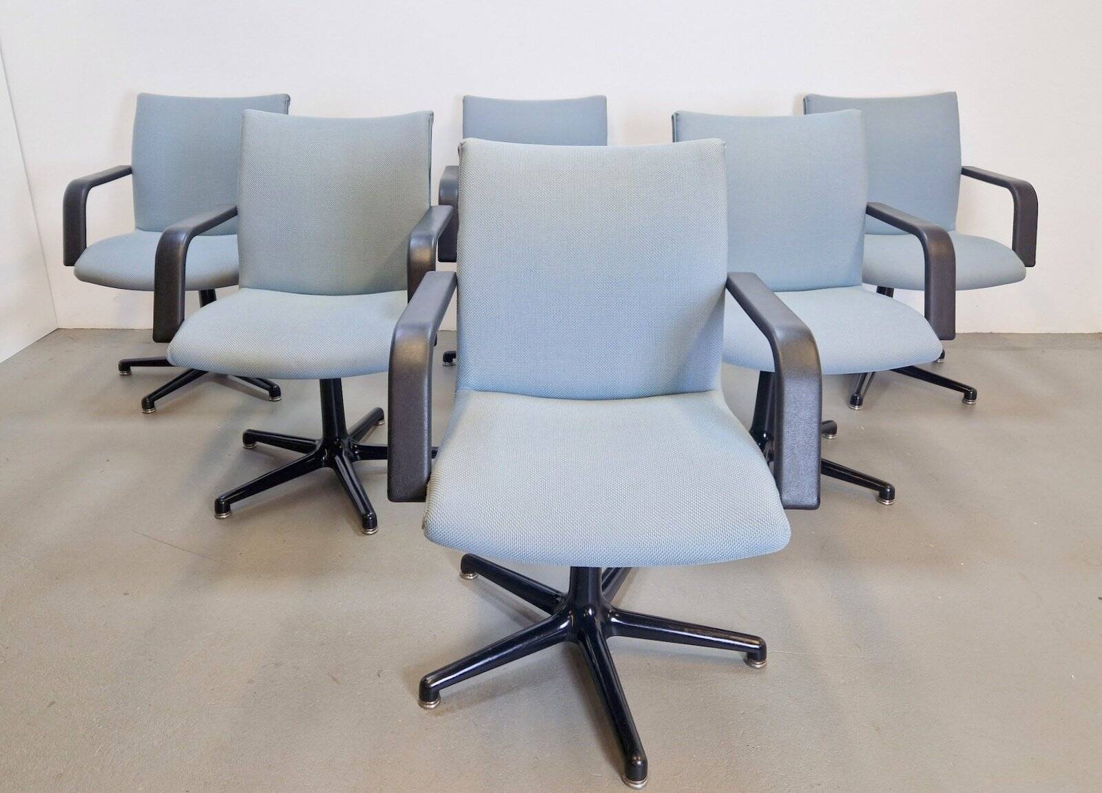 Vintage Michigan Office Chairs by Geoffrey Harcourt for Artifort, 1980s, Set of 6