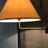 Floor lamp light brass 1970