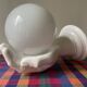 70s ceramic hand wall light