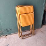 3 chaises vintage lafuma  modele chantazur