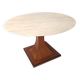 Dining Table with a Portuguese Pink Marble Top in the style of Carlo De Car