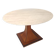 Dining Table with a Portuguese Pink Marble Top in the style of Carlo De Car