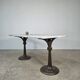 Superb cast iron and Carrara marble display table from a chocolate factory circa 1900