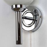 Pair of chrome wall lights
