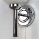 Pair of chrome wall lights
