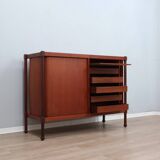 1950s mid-century teak storage cabinet bar F.lli Proserpio