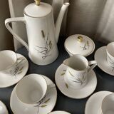 Bavaria porcelain coffee service with wheat decor