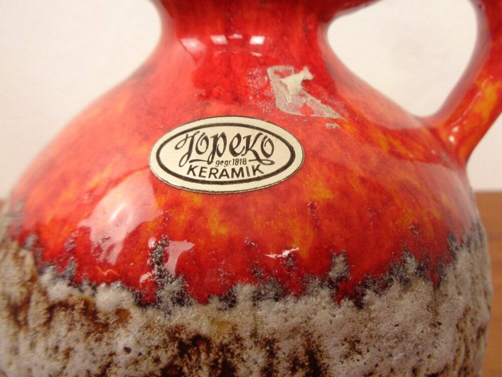 Fat Lava ceramic vases from Jopeko, 1970s, set of 2.
