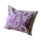 Hand-embroidered cushion