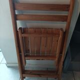 Chaise pliante en bois massif