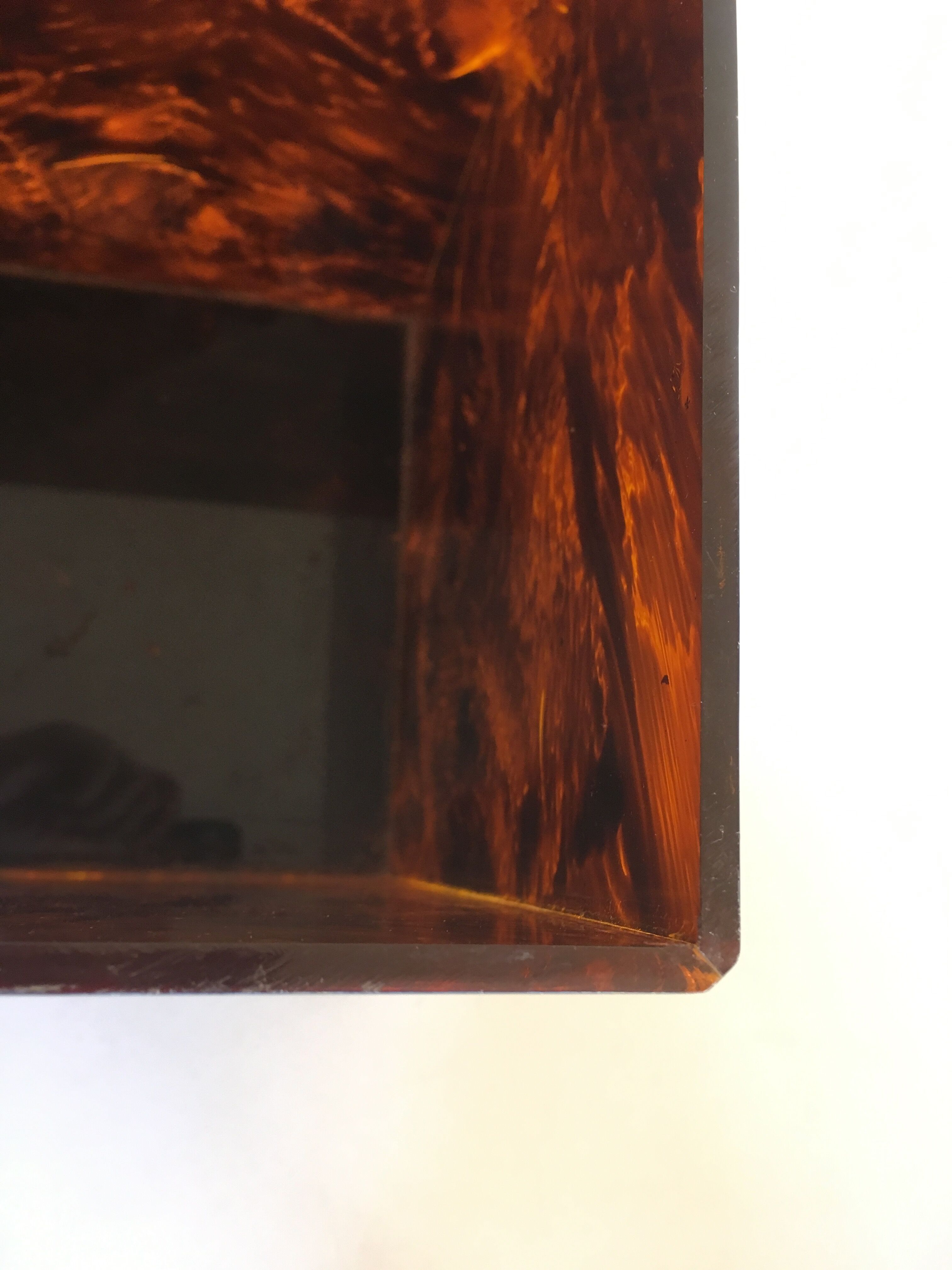 1970 Pompidou era lucite paper basket